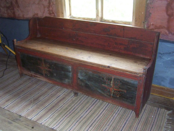 A bench from Öland in original colour and untouched      SOLD