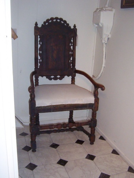 Armchair from baroque period 1800 century